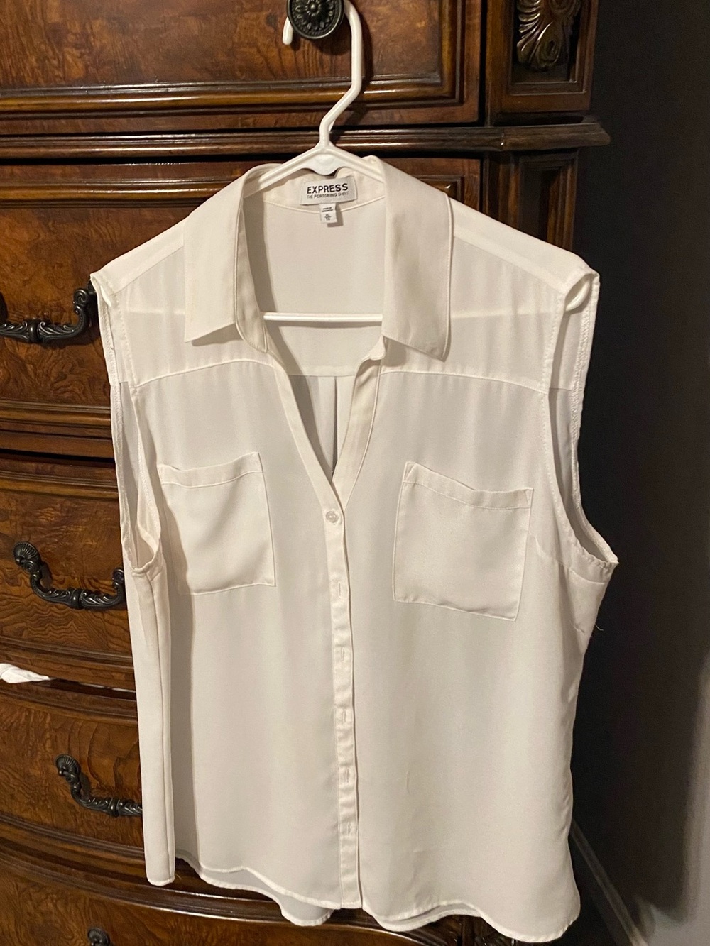 Express sleeveless portofino blouse